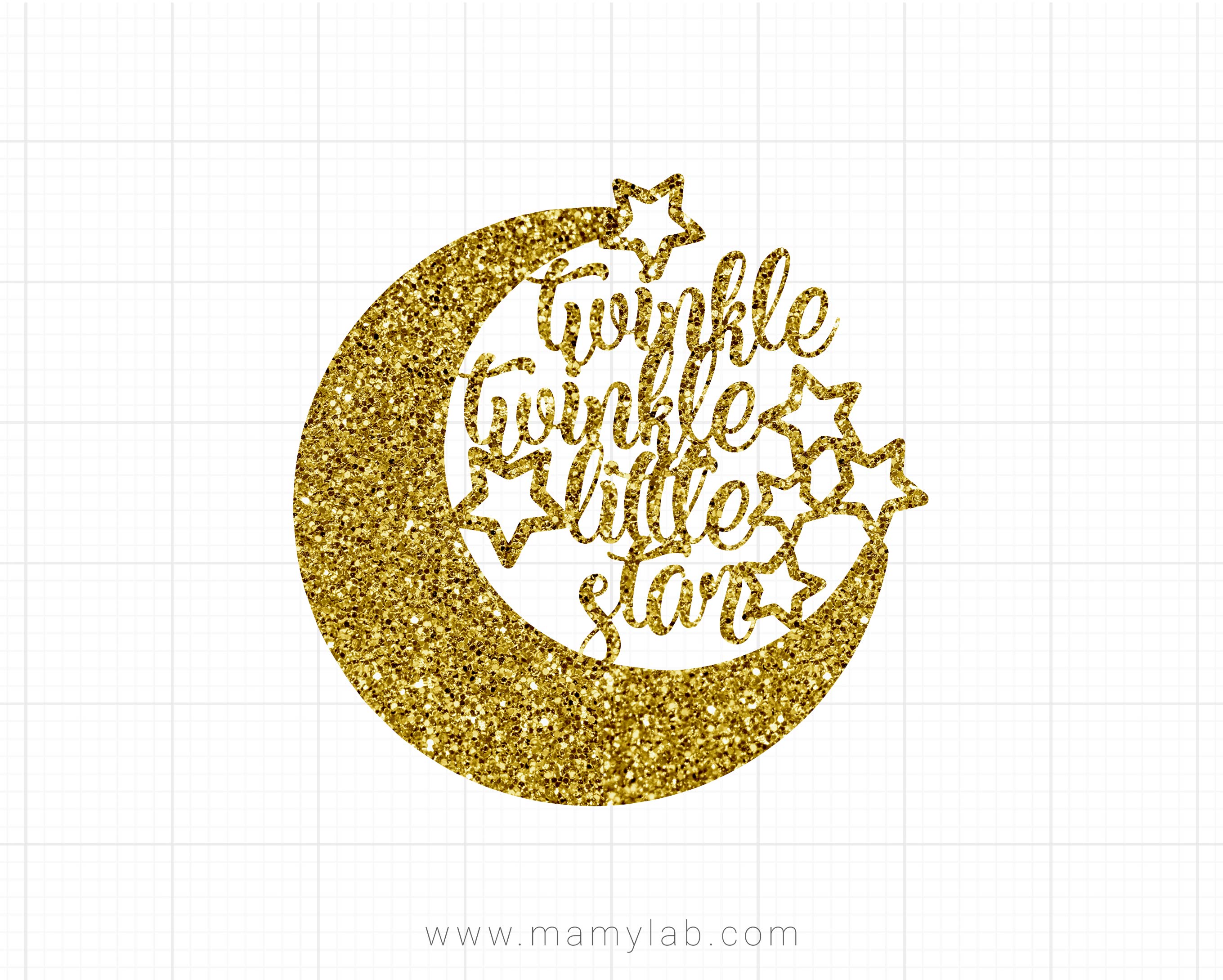 Download Twinkle Twinkle Little Star Cake Topper 5 Piece Star Cake Topper