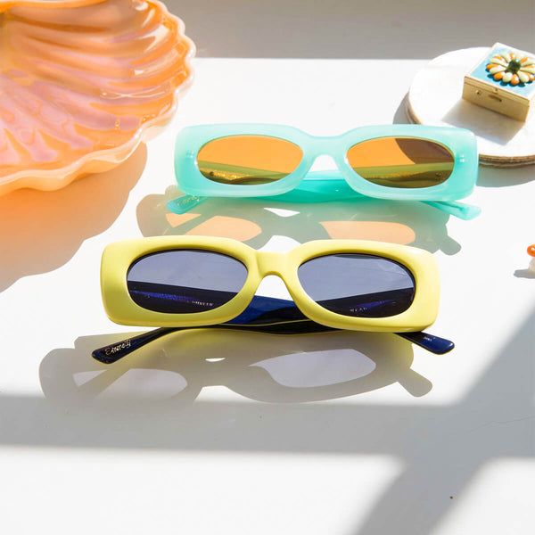 Emma Chamberlain x Crap® Eyewear | The Supa Phreek Neon Yellow Sunglasses