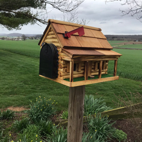 handcrafted wooden mailboxes