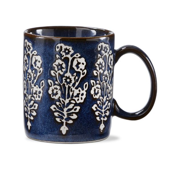 Reactive Blue Cottage Mug