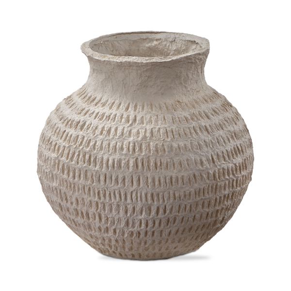 Paper Mache Grey Vase