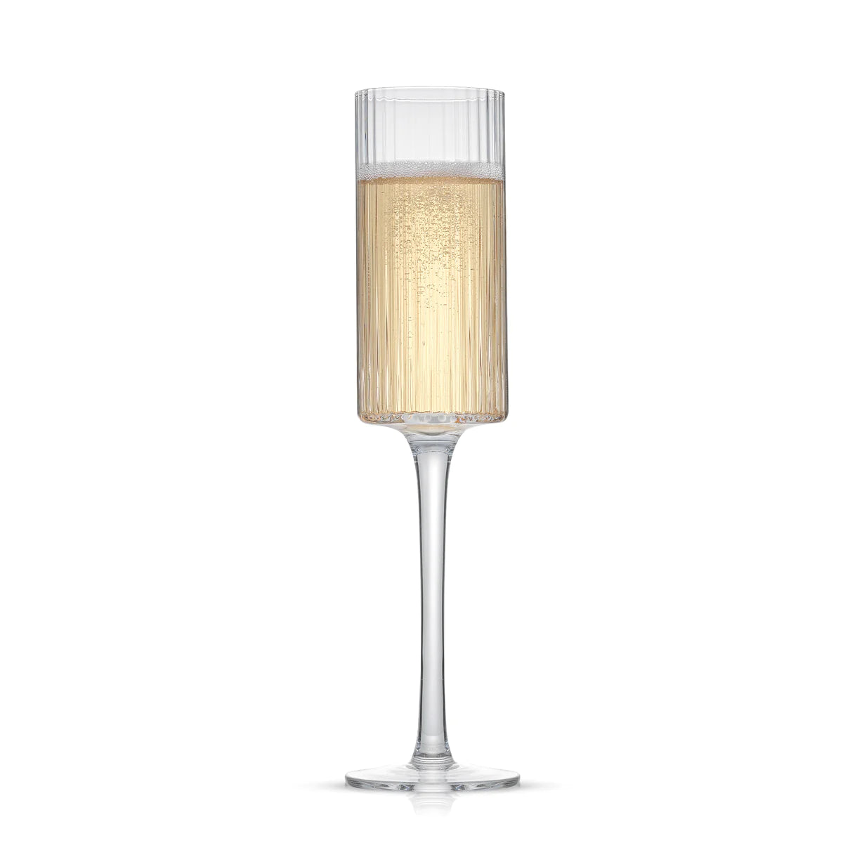 Elle Fluted Cylinder Ribbed Glass