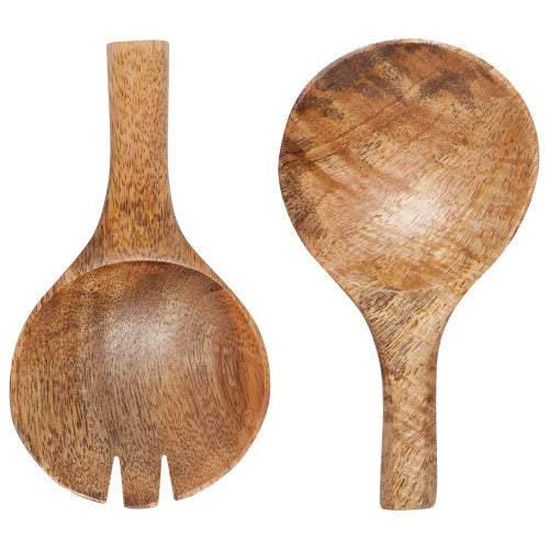 Nosh Mango Wood Salad Servers-Set of 2