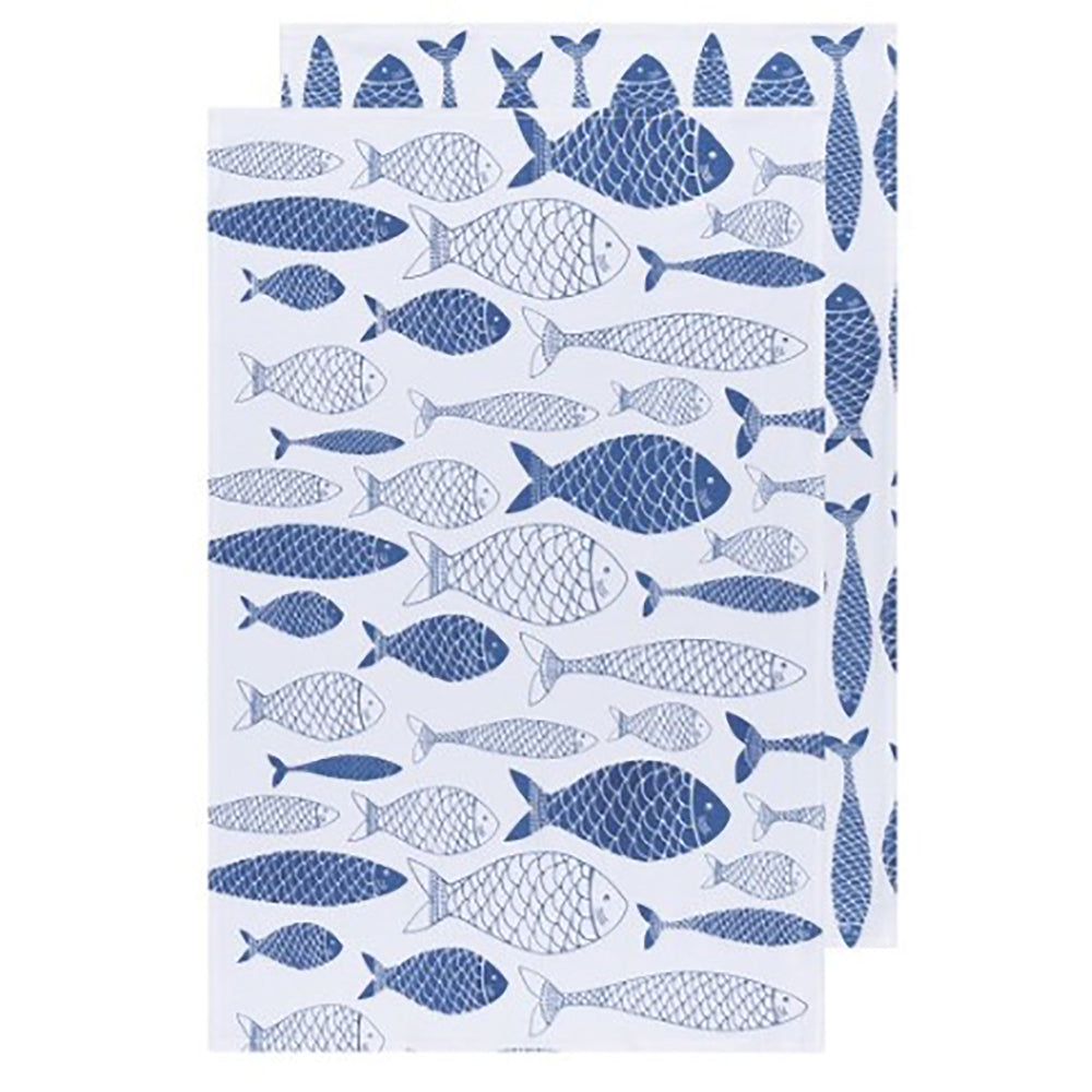 Printed Floursack Dish Towels - Set of 2