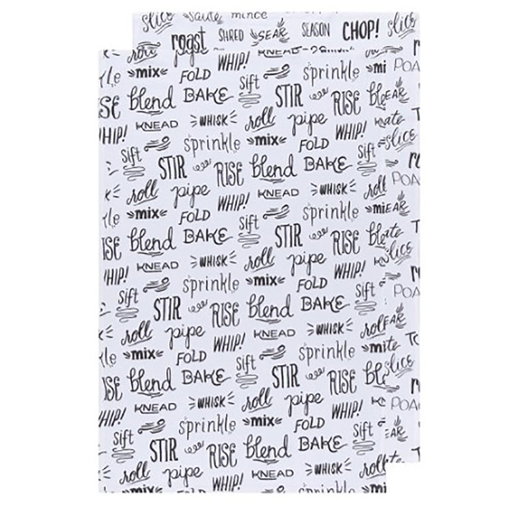 Printed Floursack Dish Towels - Set of 2