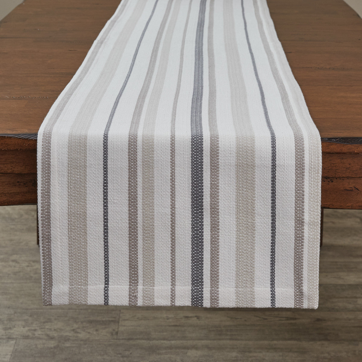 Haven Stripe Woven Table Runner