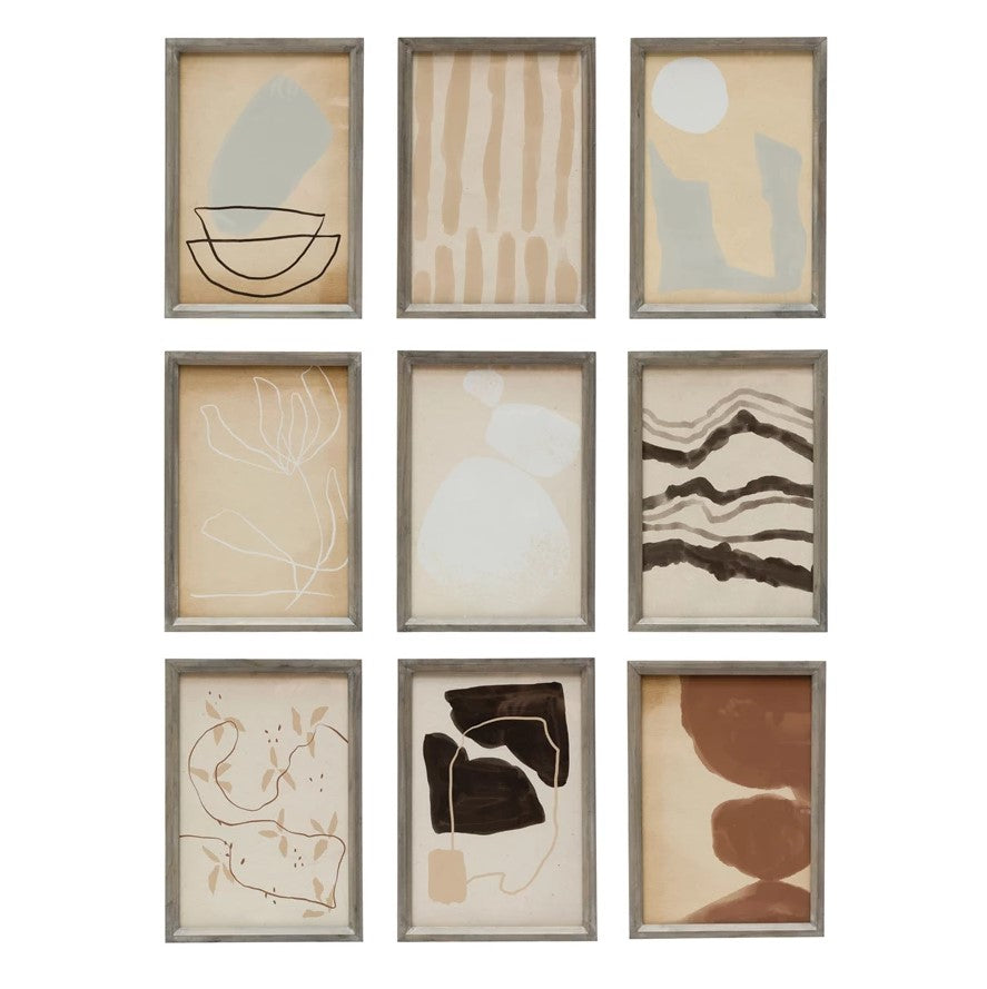 Abstract Framed Wall Decor