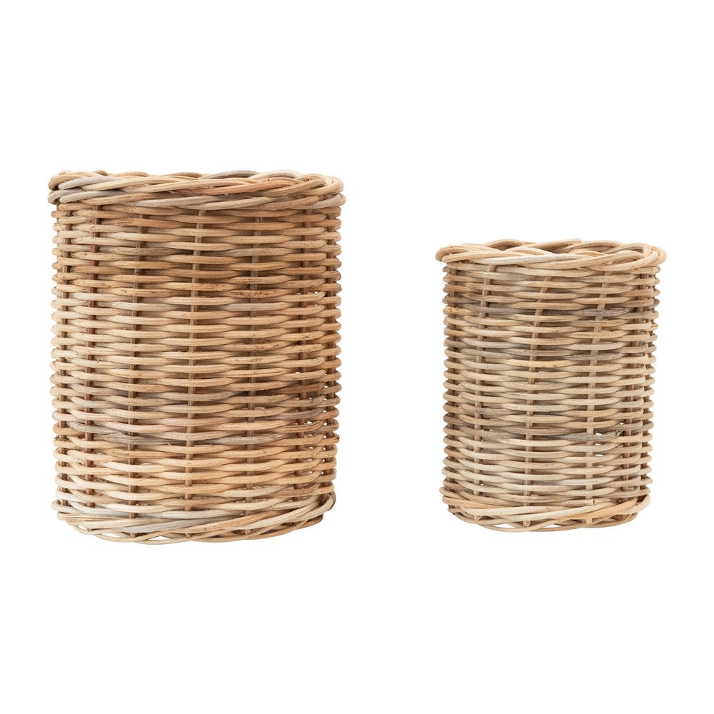 Hand Woven Natural Wicker Basket