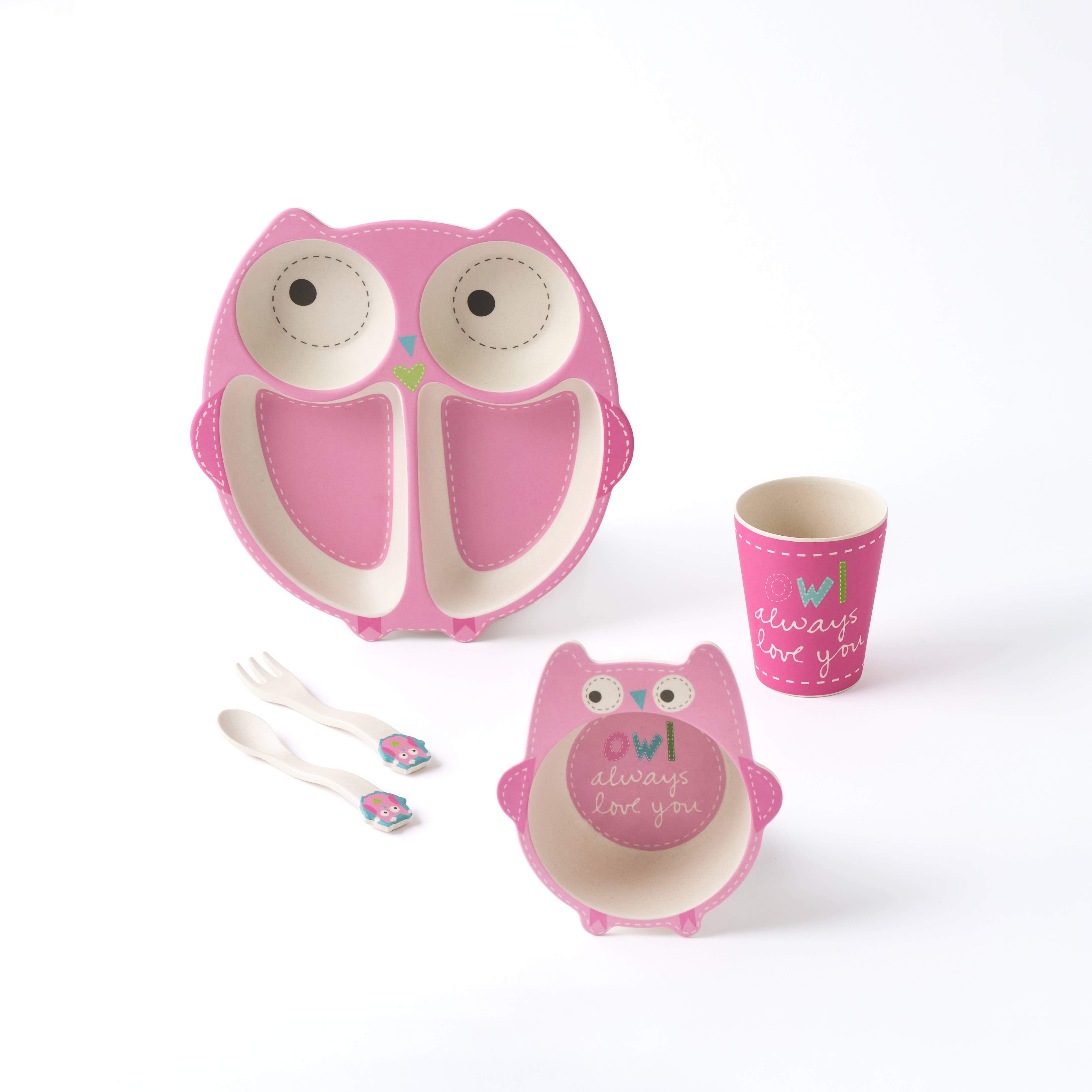 Olivia Owl Shaped Dinnerware Set