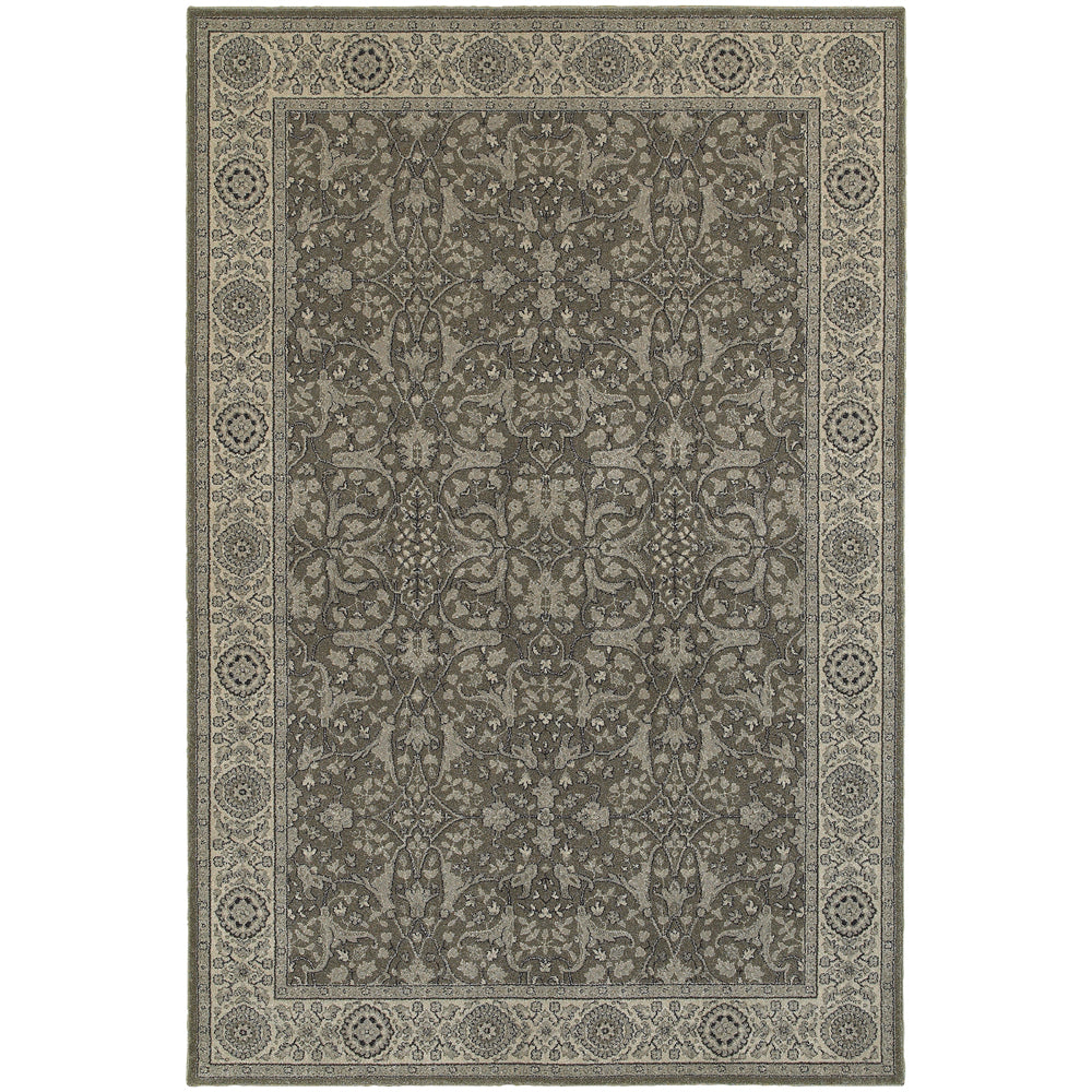 Richmond Rug, Gray + White