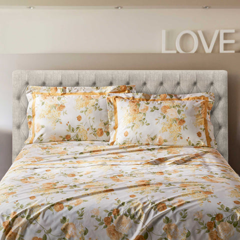 Sheet Set in Cotton Percale Floral printed - Sanderson