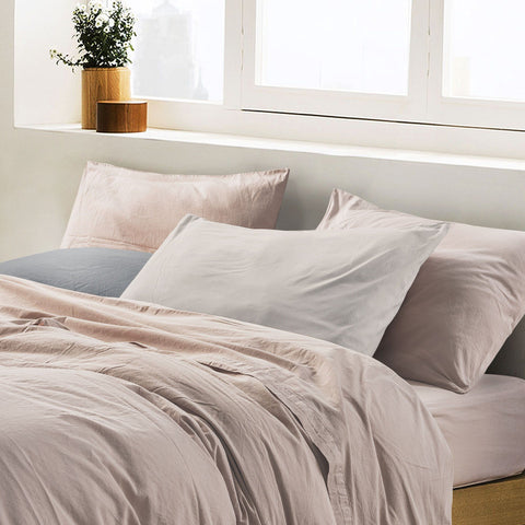 Sheet Set in StoneWashed Pure Cotton - Senna