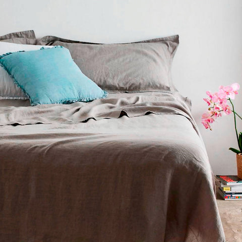 Bettlaken-Set aus reinem Leinen, Stonewashed – Luxus
