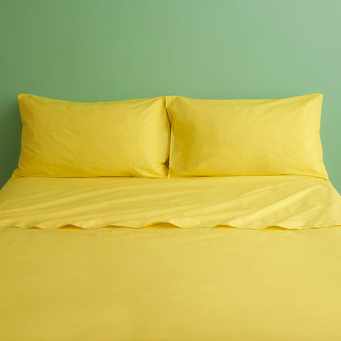Bettlaken-Set aus reiner Baumwolle, einfarbig – Tortona