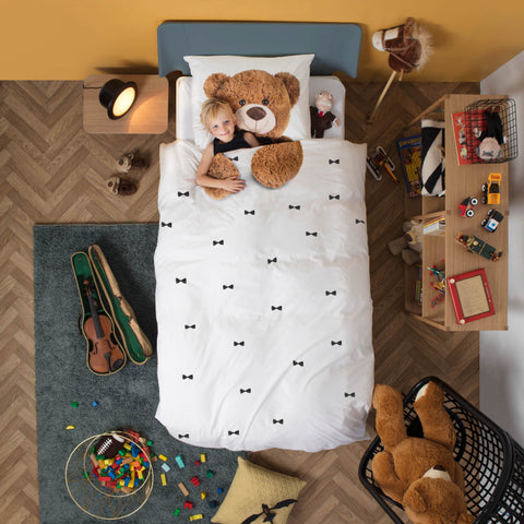 Bettbezug-Set aus reiner Baumwolle mit digitalem Tierdruck – Teddy