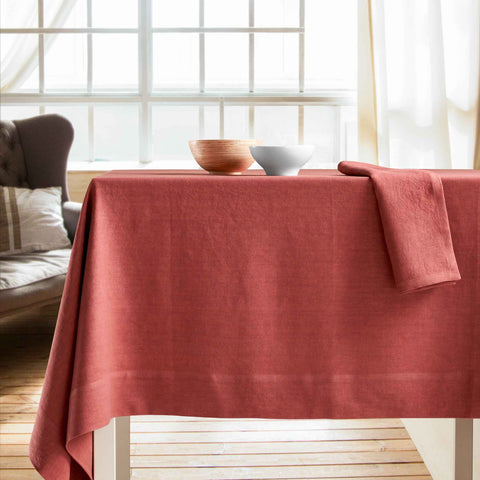 Tablecloth in Pure Stonewashed Linen - Andromeda