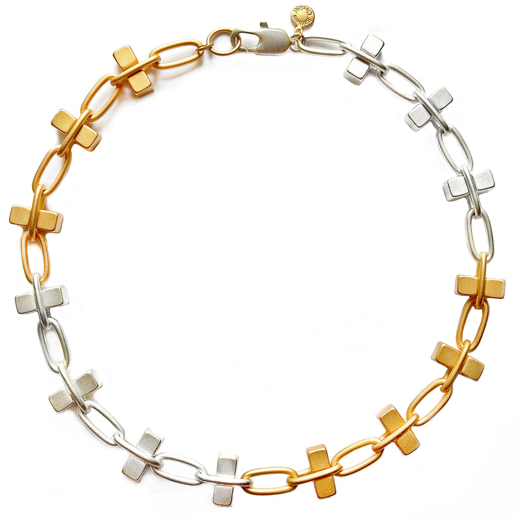 Gold And Silver Bullion Necklace By Barbara Cieslicki Barbara Cieslicki Jewelry