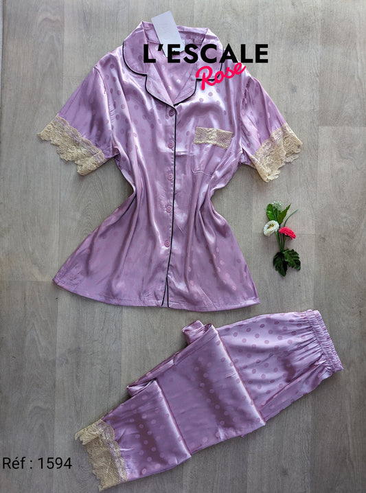 Pyjamas en satin 1594