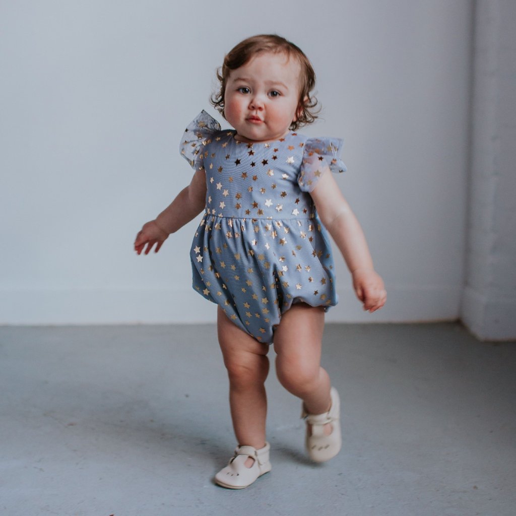 gray infant dress