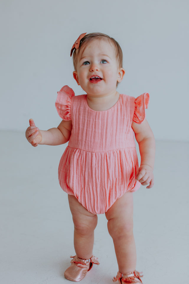 pink romper baby girl