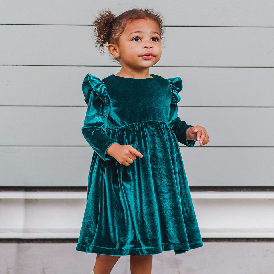 green dress child