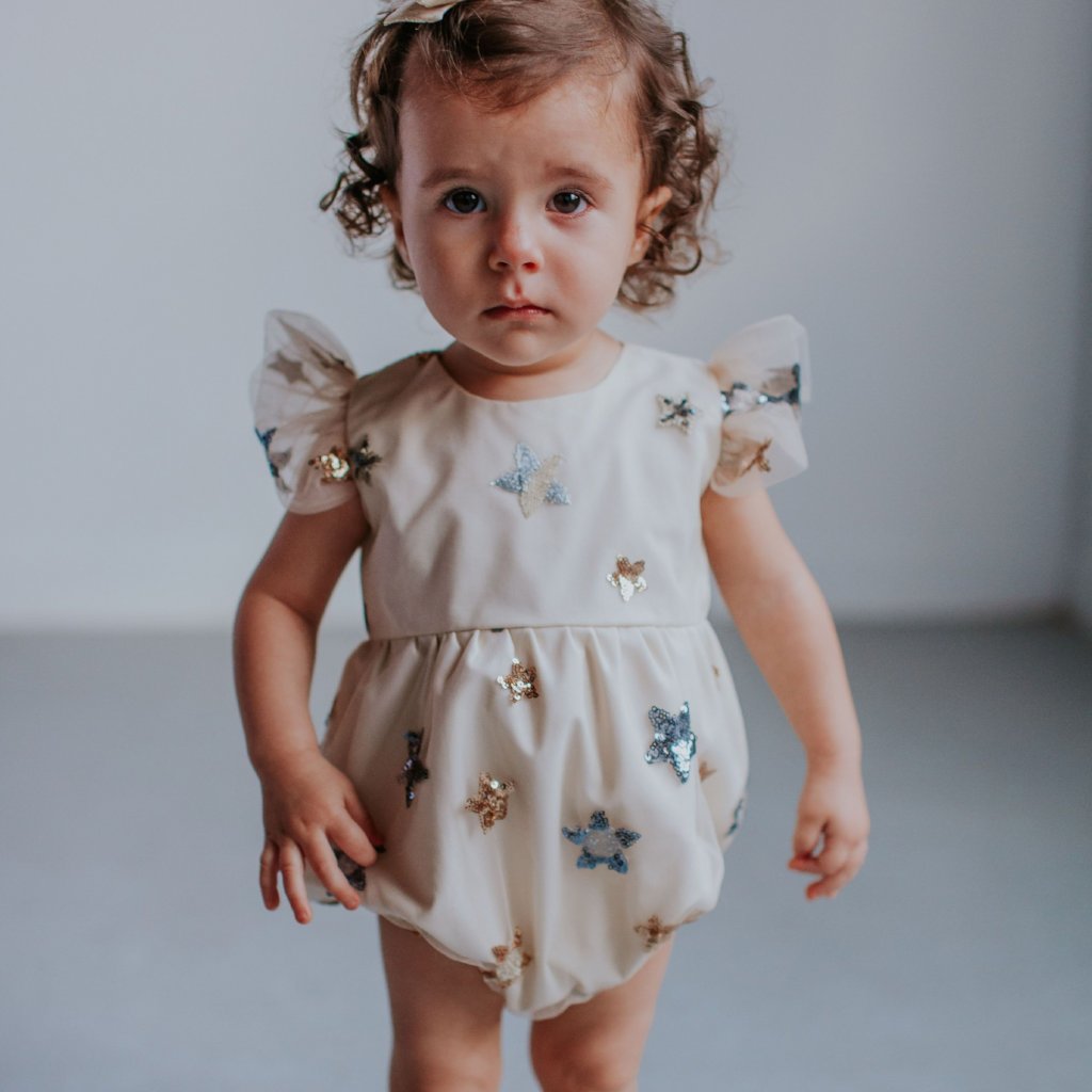 sequin baby romper