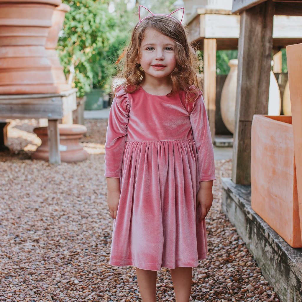 velvet dresses for little girls