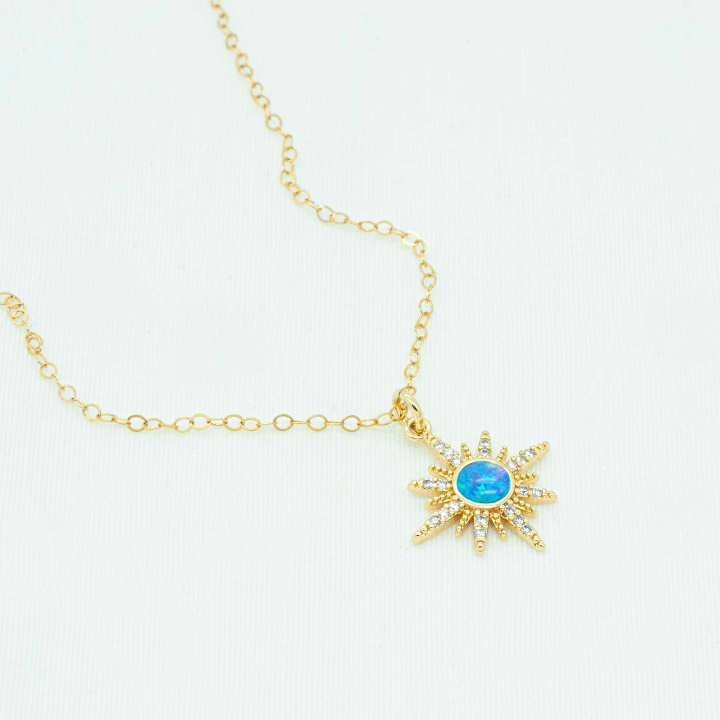 Stella Opal Sunburst Necklace – LavenderSkyline