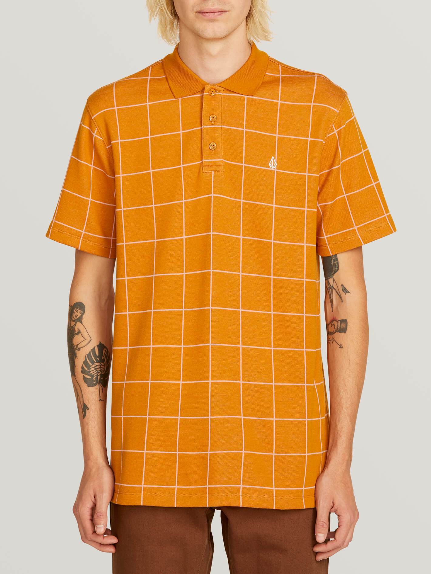 Polo Wowzer Plaid - Camel