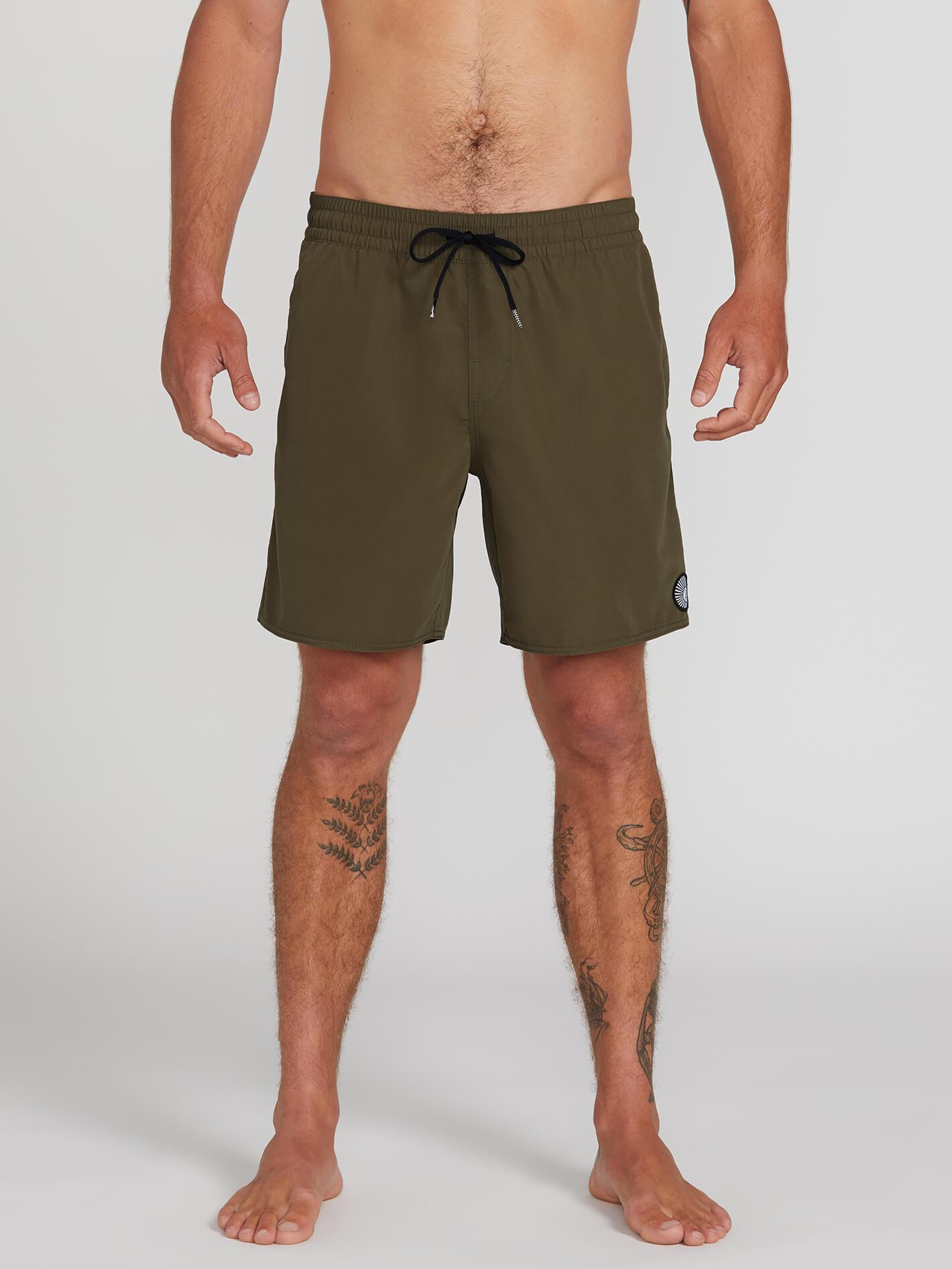 Boardshort Lido Solid Trunk 16 - MILITARY