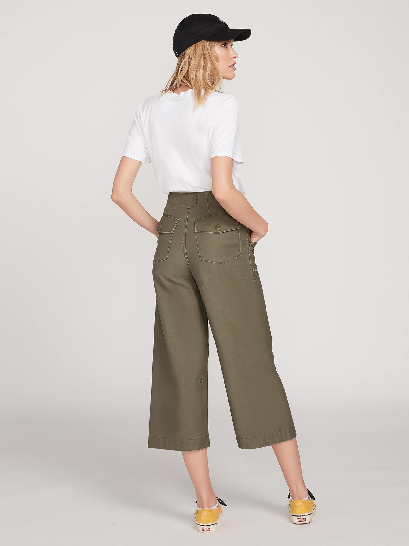 Pantalon Army Whaler Wide Leg - ARMY GREEN COMBO