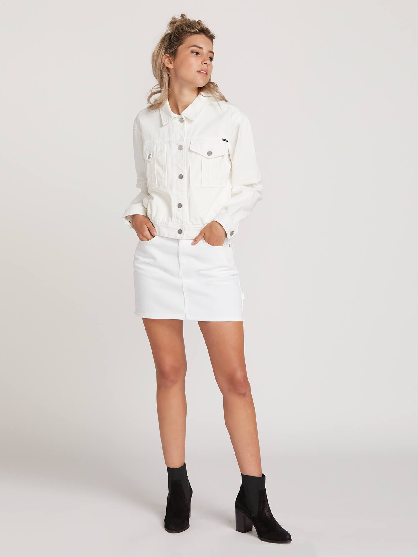 Veste en jean Fix It - White