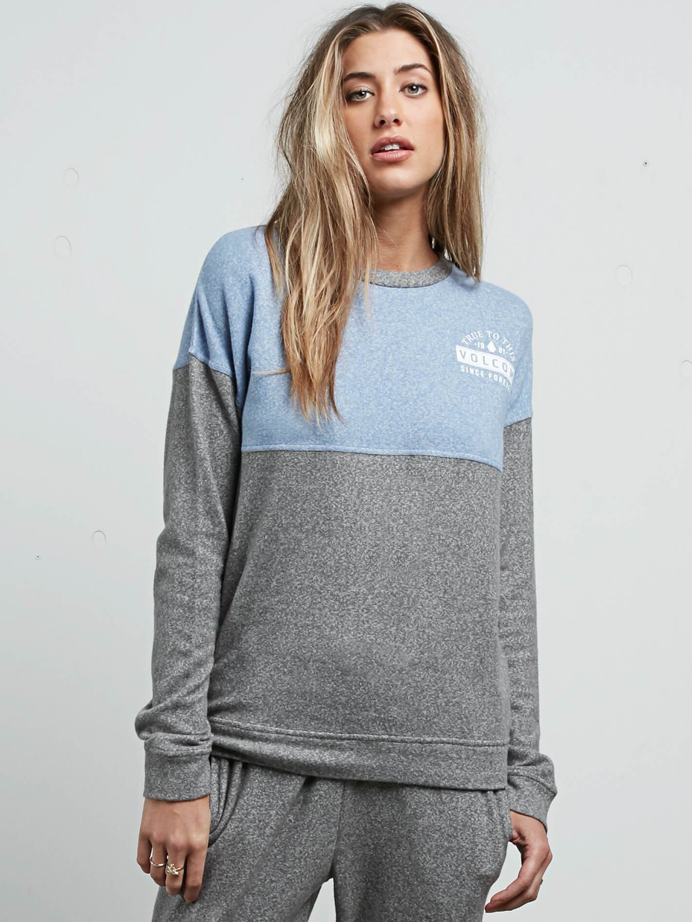 Sweatshirt Lil Crew Fleece - Charcoal Grey