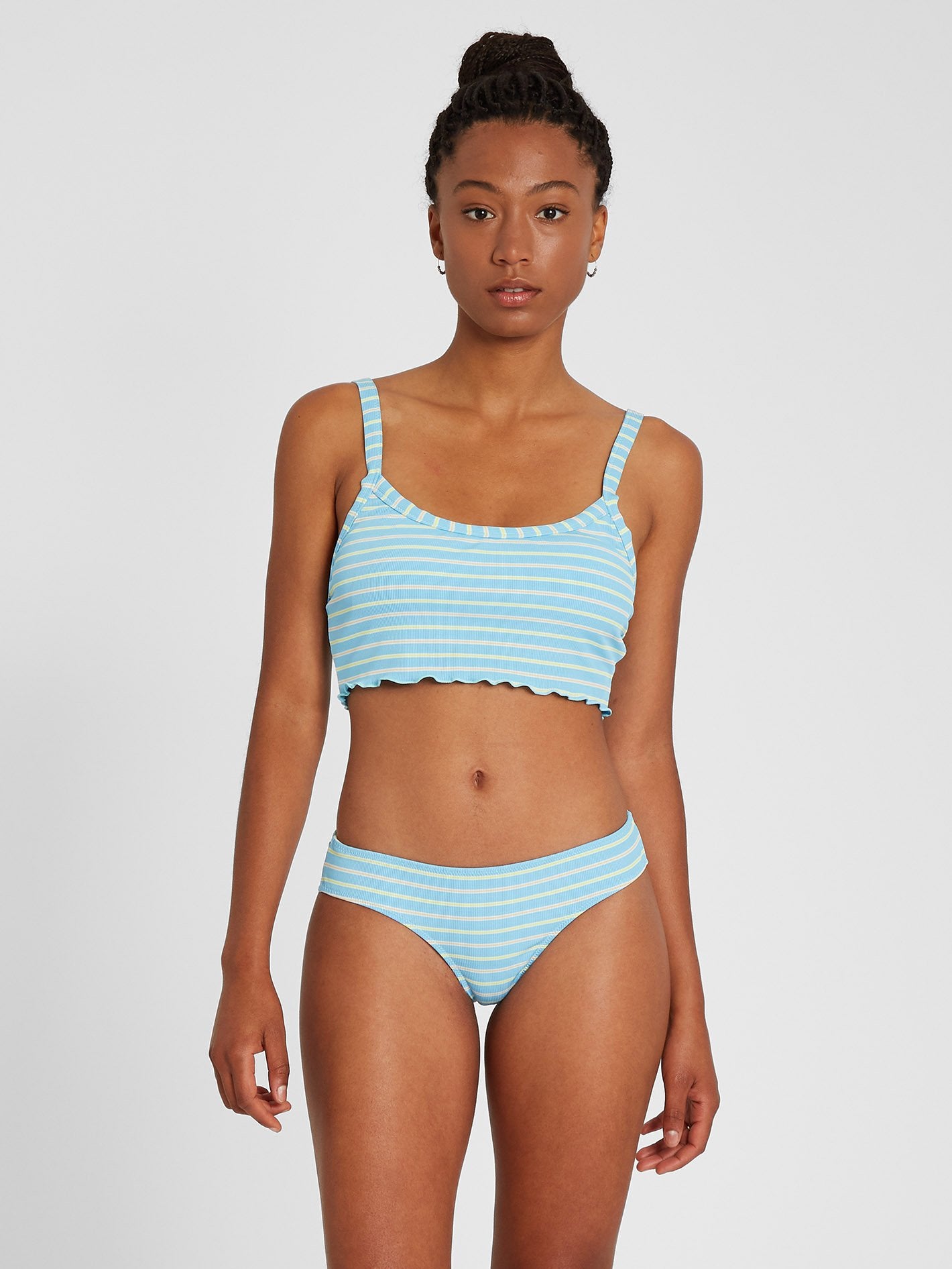 Haut de maillot Crop Next In Line - Coastal Blue