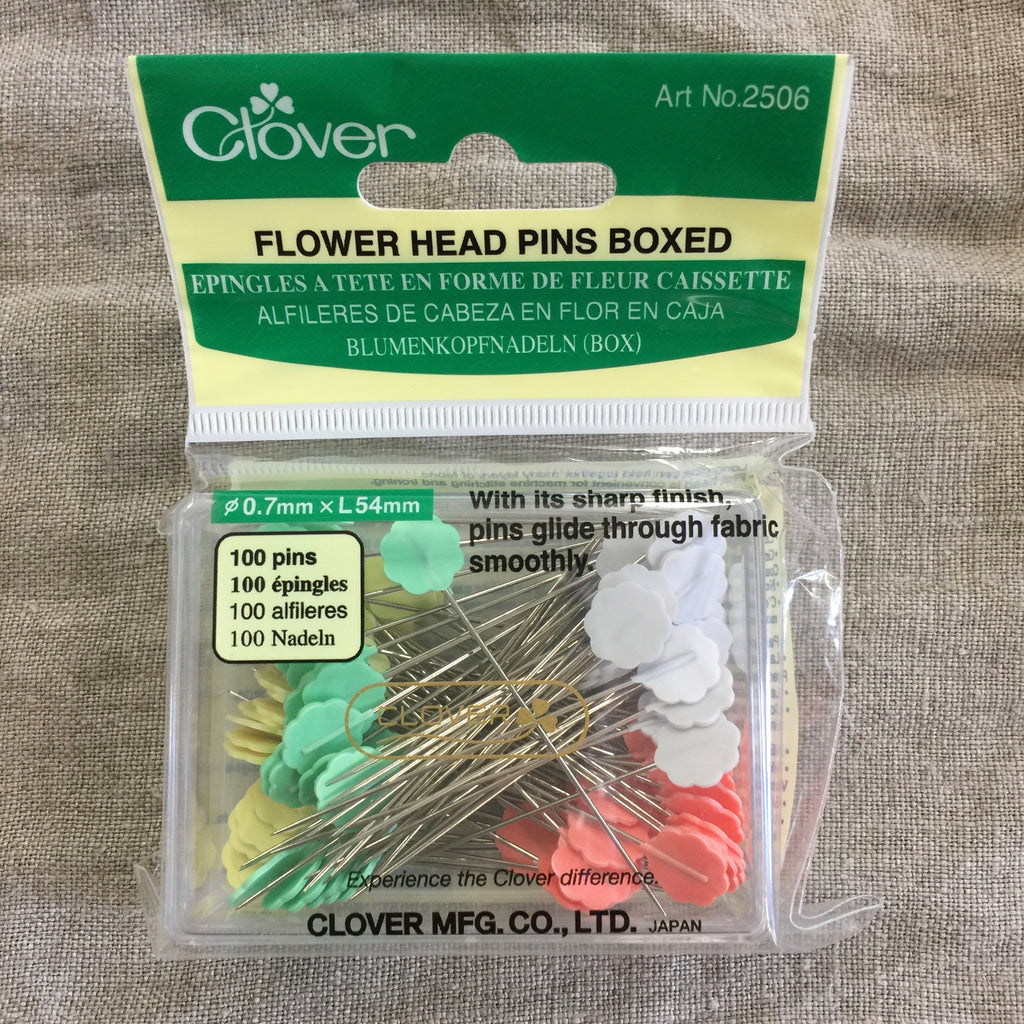 clover flat head pins