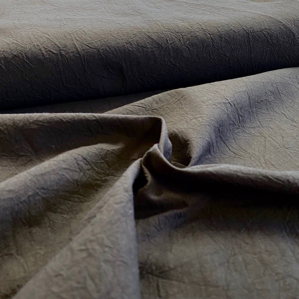 100% Cotton, Crumple Texture Shirting - 'Zinc'