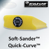 Soft-Sanders Quick-Curves™ Yellow Foam Sanding Block