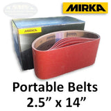 Mirka 2.5" x 14" Portable Heavy Duty Belts