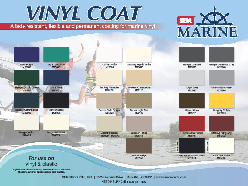 Sem Vinyl Color Chart