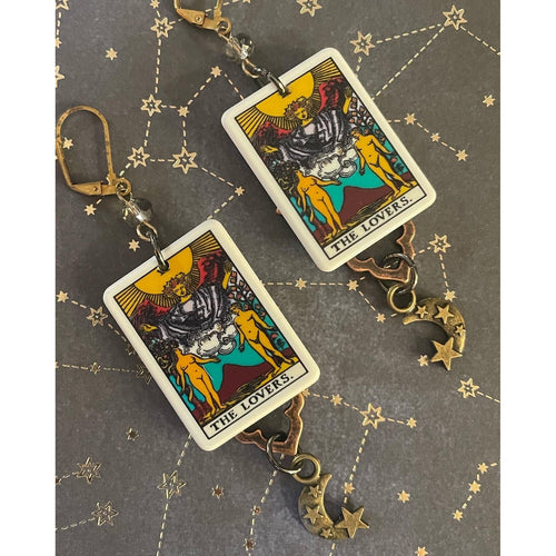 ⚜️Tarot card The lovers (Los enamorados)keychain, - Depop