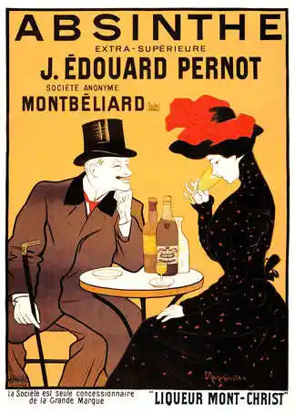 An original advertising for the Absinthe liquor