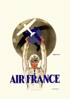 The first advertising for Air France airline