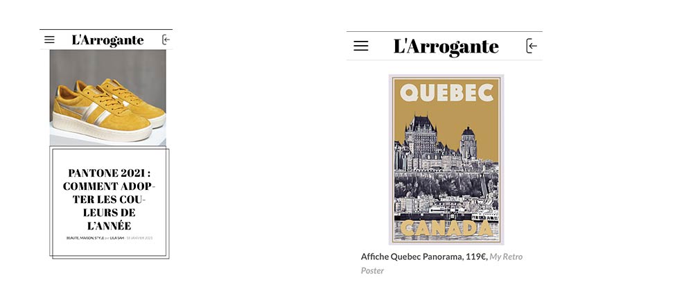Limited Edition Retro Poster "QUEBEC" featured in l'Arrogante.fr - Fev 2021