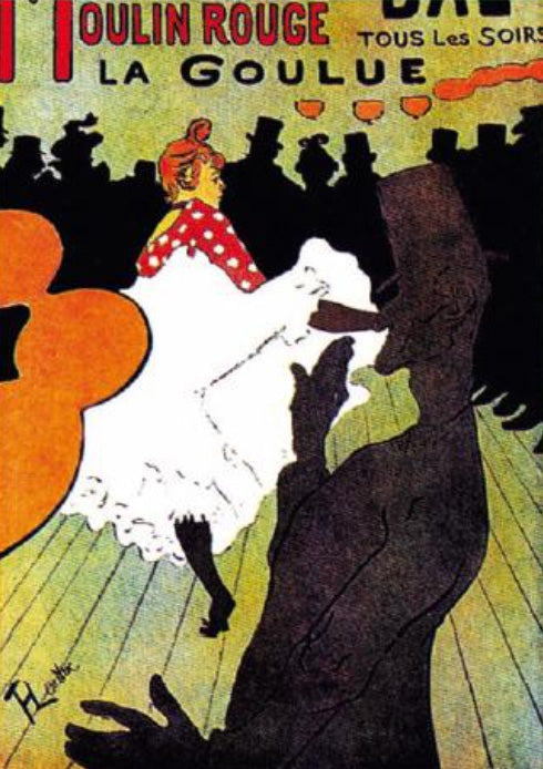 Poster of Toulouse-Lautrec for "la revue" du Moulin Rouge