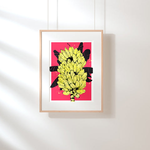 Bananas Art Print : Pop and ultra decorative Art Print