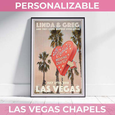 PERSONALIZED VEGAS CHAPEL ART PRINT