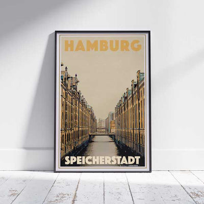 HAMBURG POSTER SPEICHERSTADT