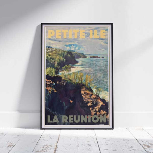 Poster De Voyage Vintage Grande Anse Île De La Réunion Sur Toile