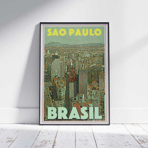 Frons brandstof Lima Sao Paulo poster Panorama | Brazil Classic Print of Sao Paulo –  MyRetroposter