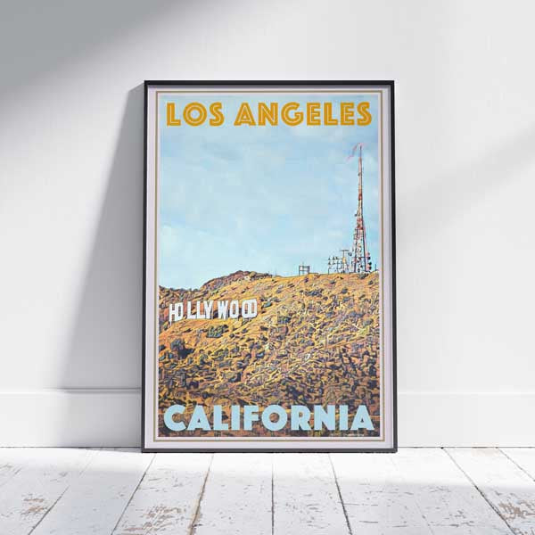 Hollywood Hill poster | Los Angeles Illustrated | 300ex only ...